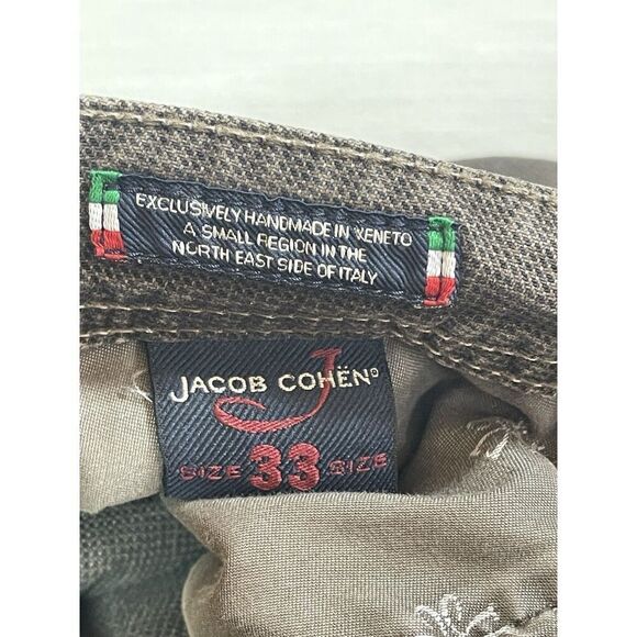 Jacob Cohen Style 688 Denim Jeans Brown Gray Mens Tag Size 33” Actual 32x28 - Picture 4 of 14